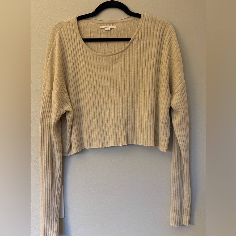 O’Neil Ribbed Long Sleeve Crop Top